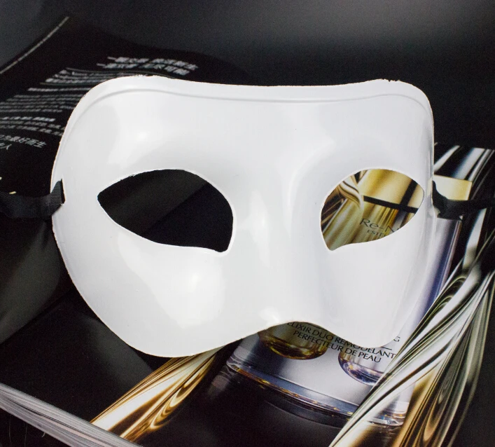 (150 pcs/lot) New Hot Sale Handmade Half-face Solid Color Plastic Fancy Party Masks | Дом и сад