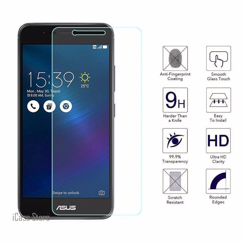 

9H Tempered Glass Screen Protector For Asus Zenfone 2 laser ZE601KL 6.0" Verre Protective Toughened Film ZE601KL Temper Trempe