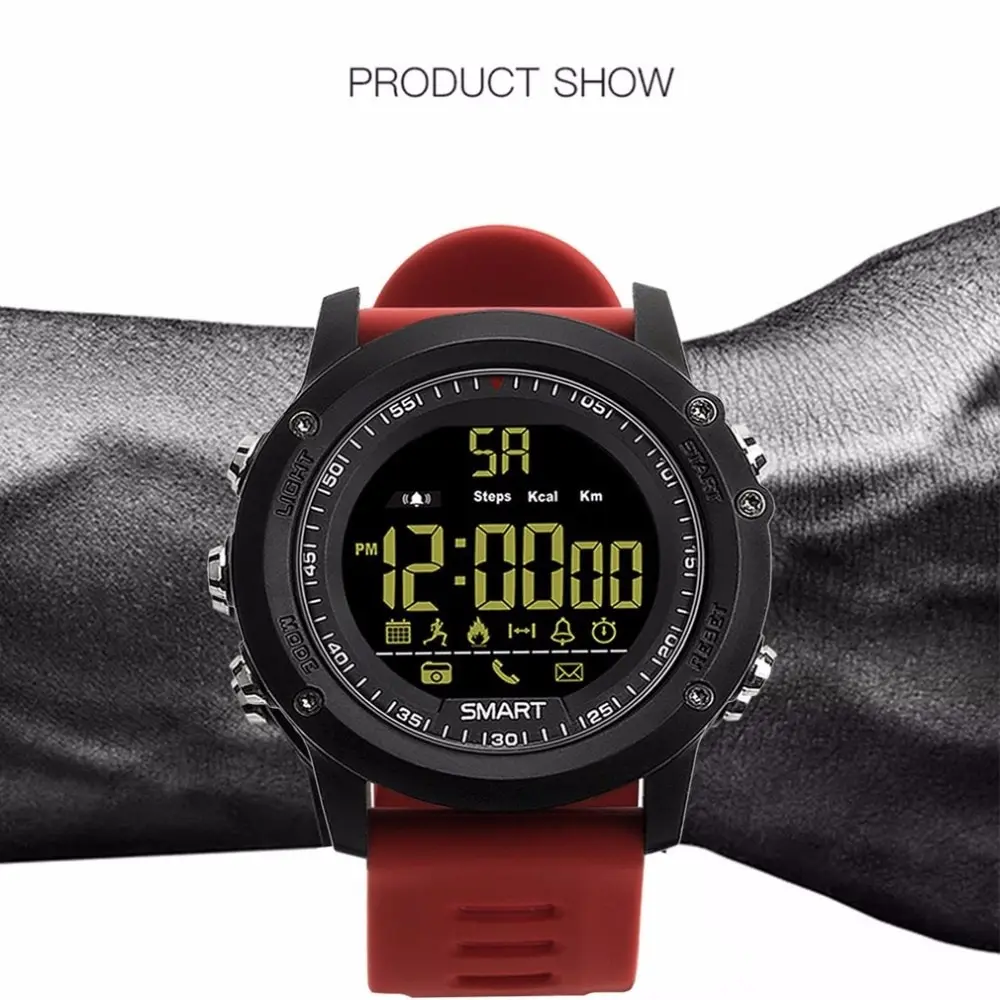 EX17 Bluetooth Smartwatch длительным временем ожидания Смарт часы IP67 Водонепроницаемый