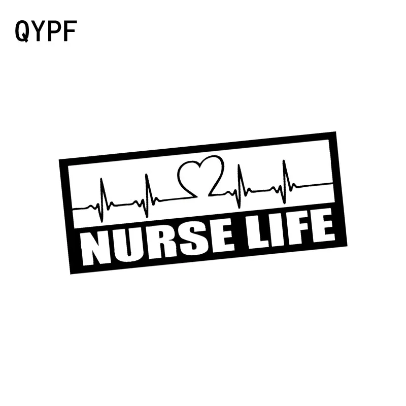 QYPF 14 см * 5 8 забавная Виниловая наклейка для автомобиля с изображением медсестры