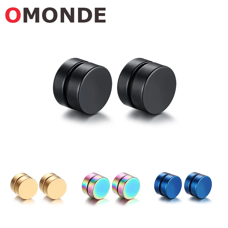 Omonde Новое поступление Магнитная круглый Серьги гвоздики для Для мужчин мальчик