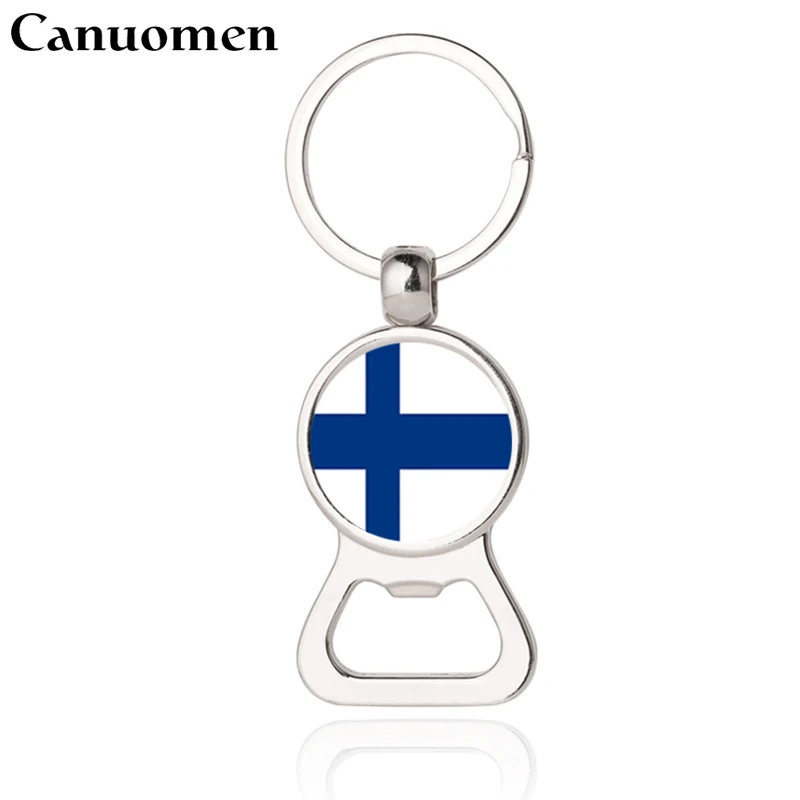 Canuomen открывалка для пивных бутылок брелки ключей Finland Haiti Montenegro Honduras Flag