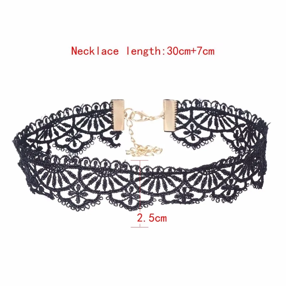 2018 массивное черное кружевное ожерелье чокер для чудо женщин свадебные