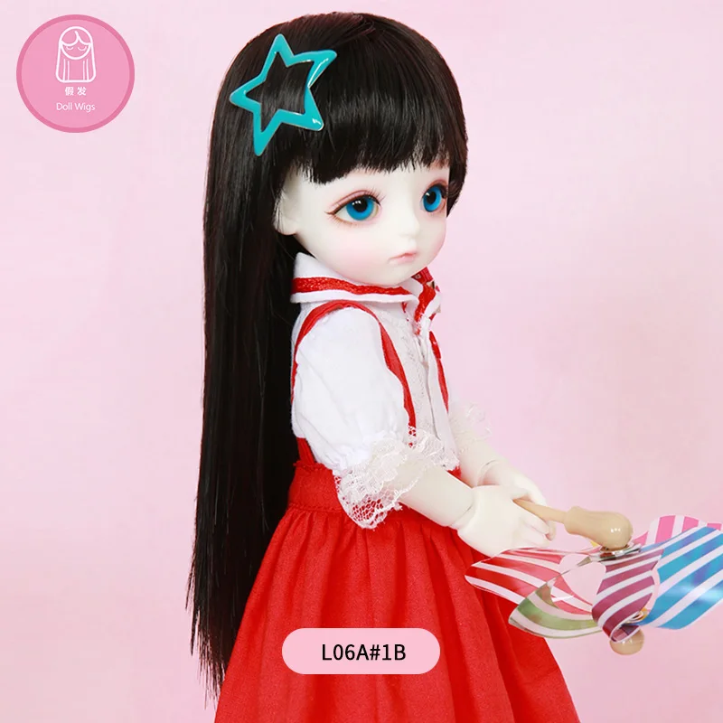 Парик для кукол BJD бесплатная доставка длинные прямые волосы 1/6 высокая