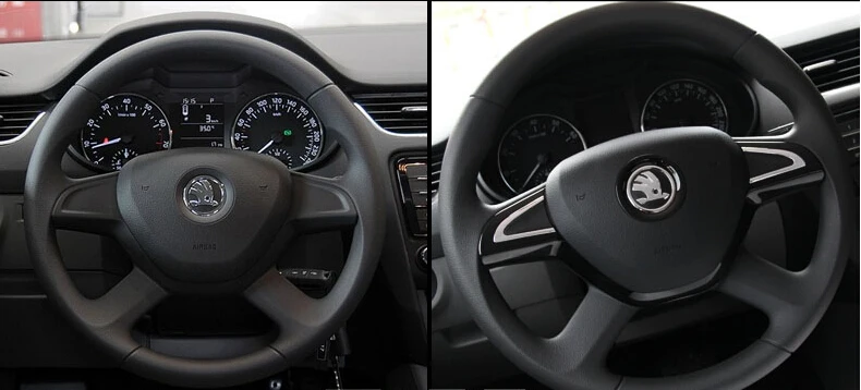 Кольцо на руль автомобиля отделка интерьера для skoda octavia 2014 superb yeti rapid|steer ring|wheel