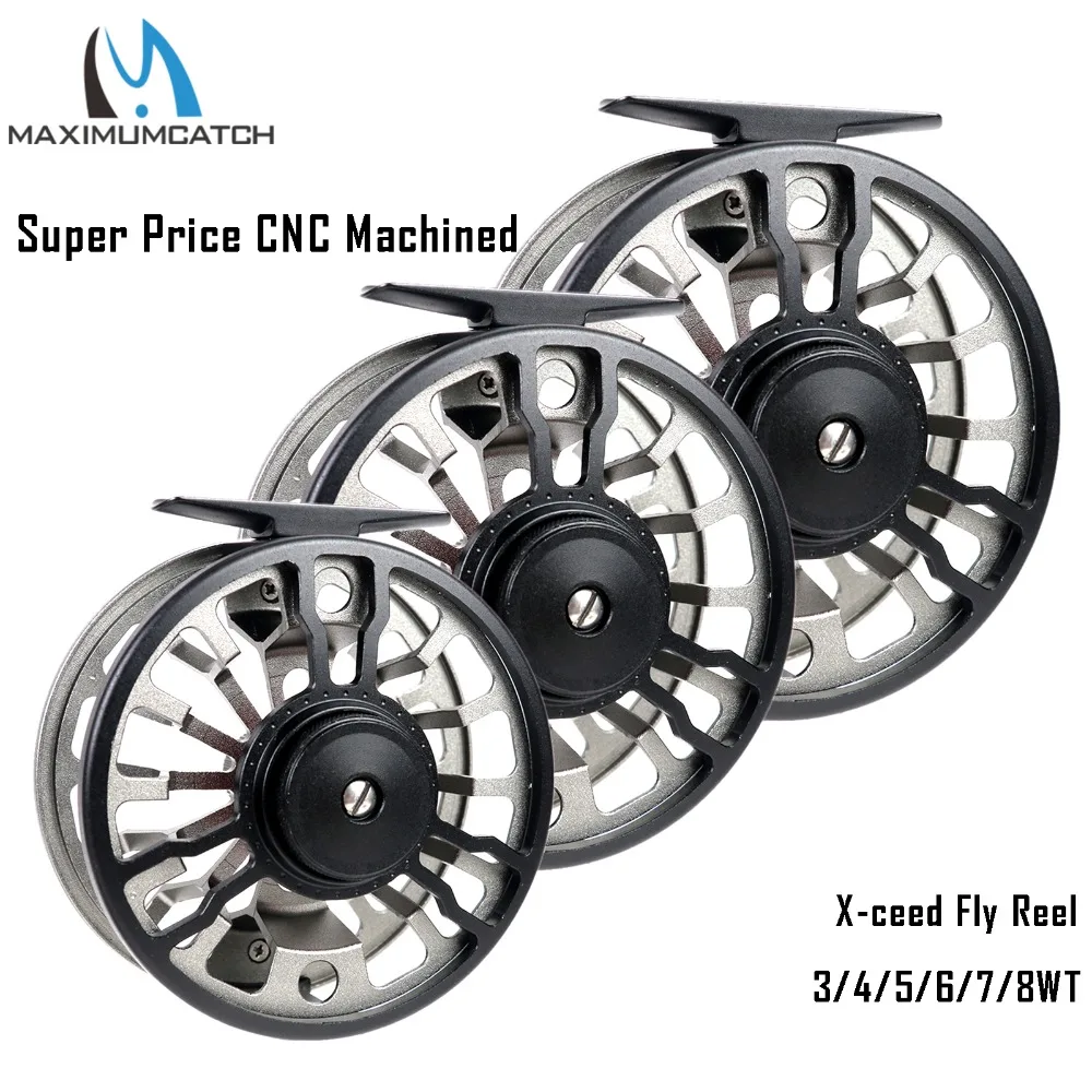 Maximumcatch Maxcatch Fly Fishing Reel CNC Machined Aluminium Alloy Body Mid Arbor 3/4/5/6/7/8WT | Спорт и развлечения