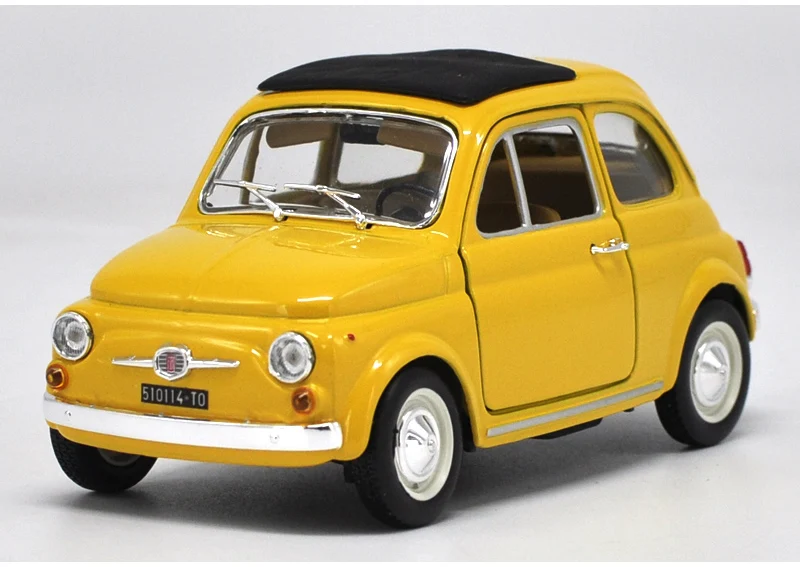 10 Оригинальная фабричная 1:24 FIAT 500 ABARTH 500 игрушечная машинка из сплава, игрушки для детей, литая модель автомобиля, подарок на день рождения - Цвет: 10