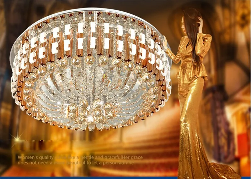 Современный потолочный светильник роскошный хрустальный алюминиевый