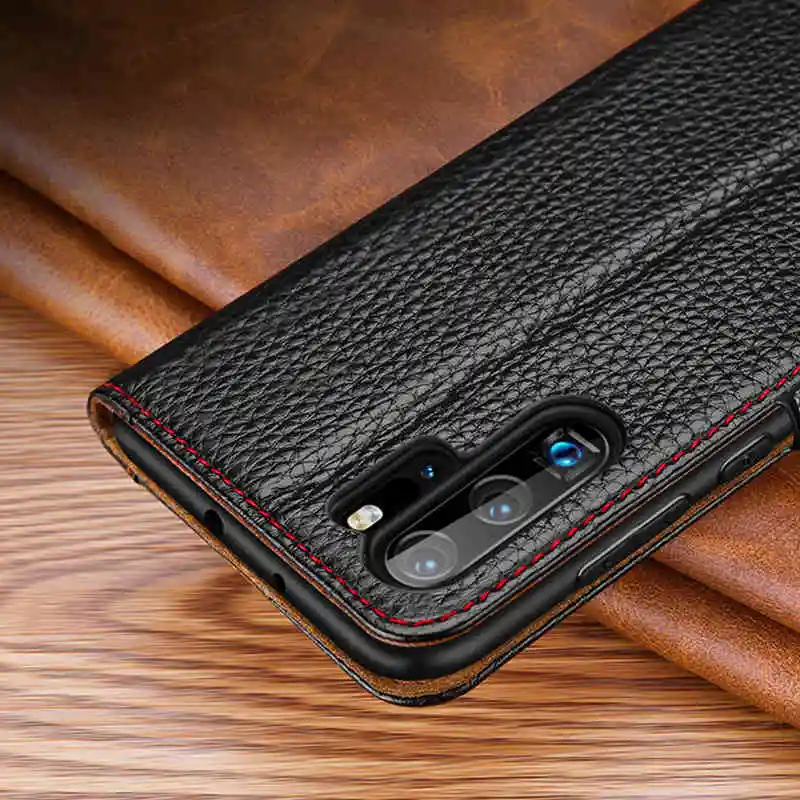 genuine leather case for huawei p30 pro case p30 cover magnetic etui coque for huawei p30pro flip case fundas window view capa free global shipping