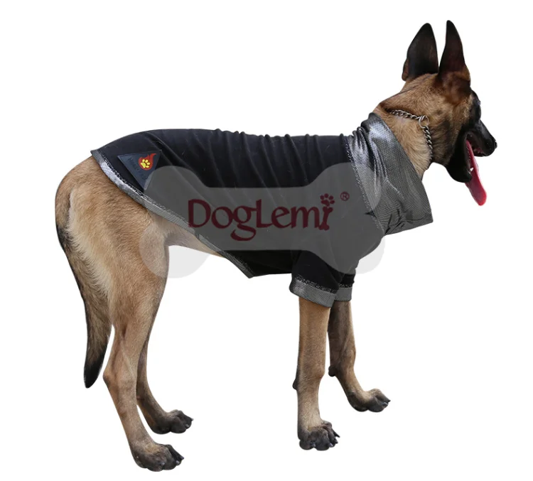 DogLemi теплая Светоотражающая флисовая куртка для собак Двусторонняя зимняя