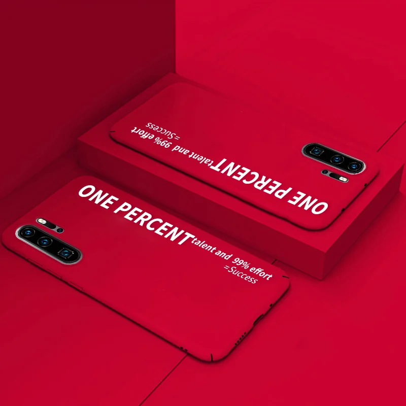 ADKO ультратонкий милый девичий цветной чехол для телефона для huawei P30 ткань текстурная задняя крышка телефона Coque для huawei P30 Pro - Цвет: PC Red