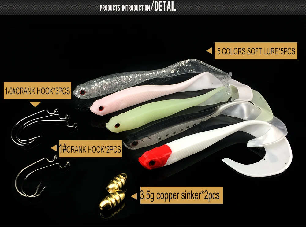 12 шт./лот, Мягкая приманка, кренкбейт, силиконовая приманка, iscas artificiais para pesca, рыболовный крючок, джиг-голова, рыболовные снасти, leurre peche