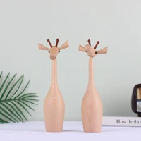 home decor upgraded wooden ornaments giraffe imported beech wood parts can be 360 degrees activity wooden play wooden gifts