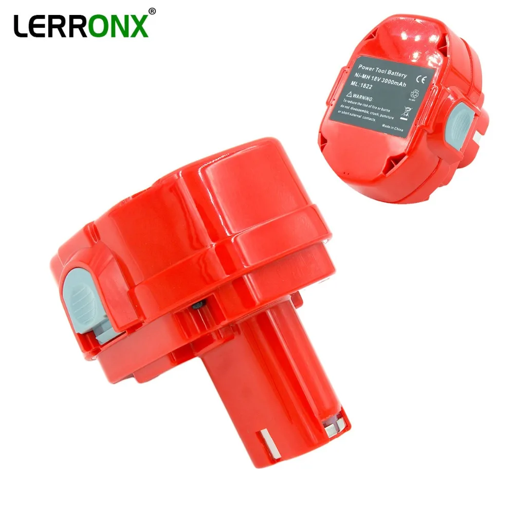 Перезаряжаемая батарея LERRONX высокой емкости 1822 Ач 18 в Ni-MH для дрелей Makita 1823 1833 1834