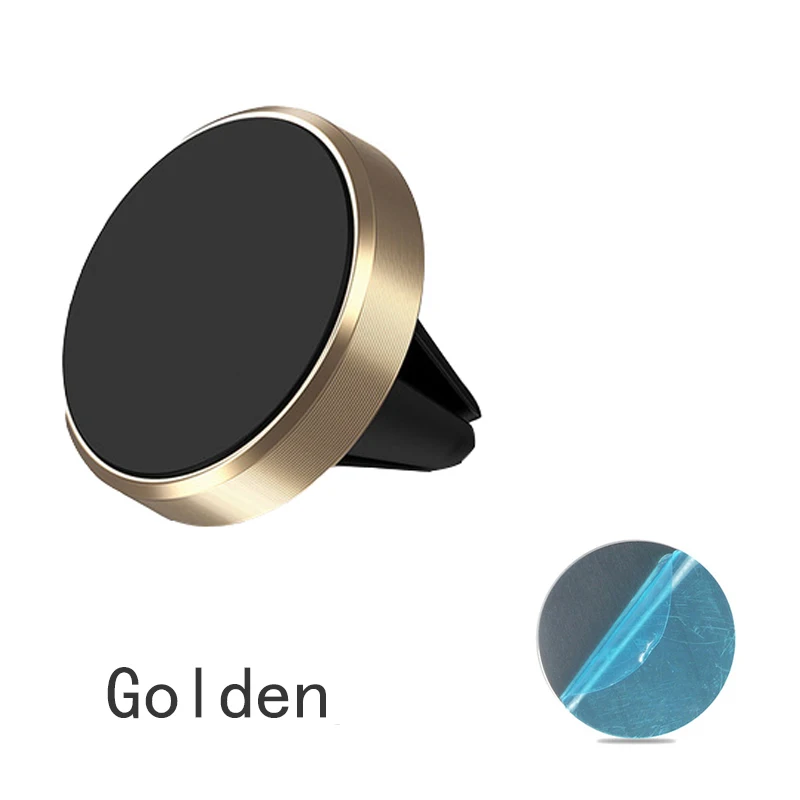 Gold Car Holder Soporte Magnetico Iman Movil Coche автомобильный магнитный держатель для мобильного телефона Подставка для смартфона крепление для iphone 6 7 samsung Xiaomi Универсальный - Цвет: Gold Car Holder