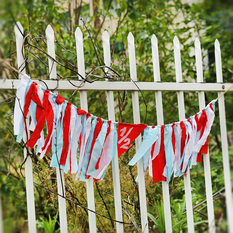 Полугодие День рождения украшение 6 месяцев ребенка высокий стул баннер | Дом и