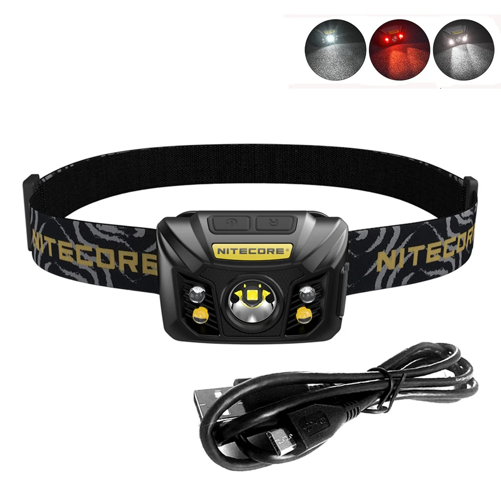 Налобный светильник NITECORE NU32 перезаряжаемый через USB CREE с аккумулятором S3 max 550 лм