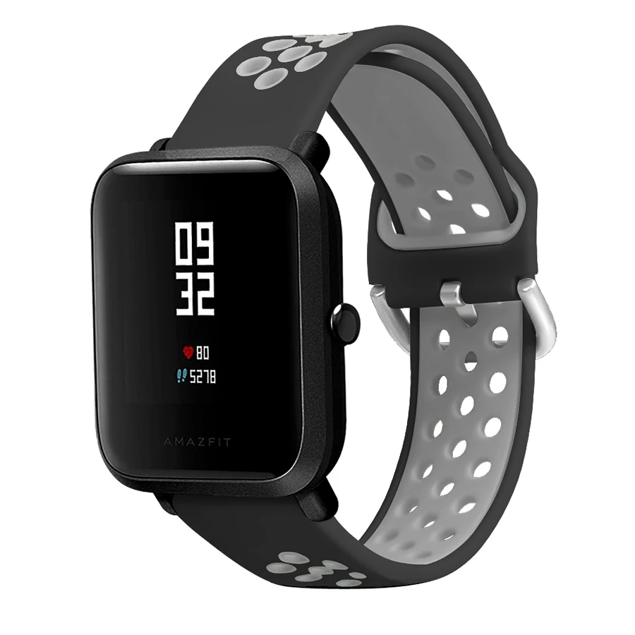 Для смарт-браслета Amazfit Bip U ремешок часы в силиконовом корпусе браслет для