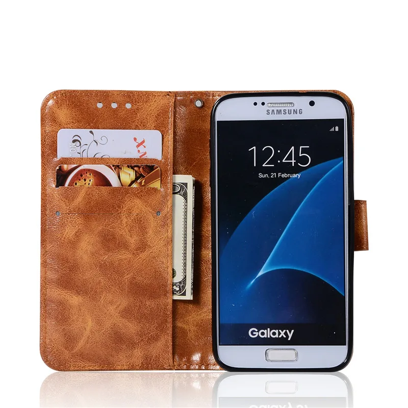 Для Samsung Galaxy S6 Чехол-кошелек чехол для телефона из искусственной кожи G920F G920 SM-G920F