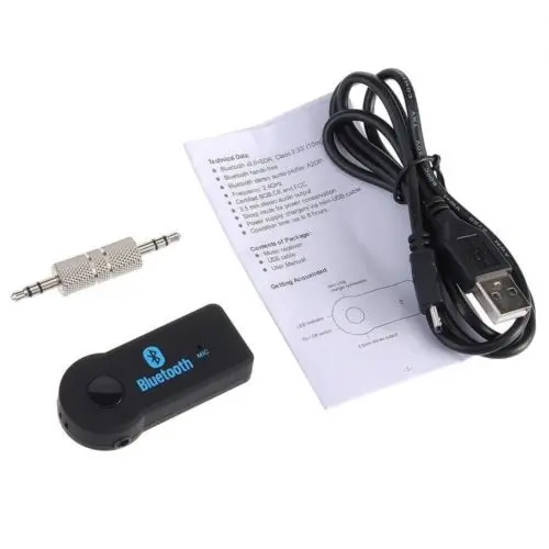 Bluetooth Handsfree Car Kit MP3 плеера аудио Радио стерео приемник адаптер для автомобиля AUX IN