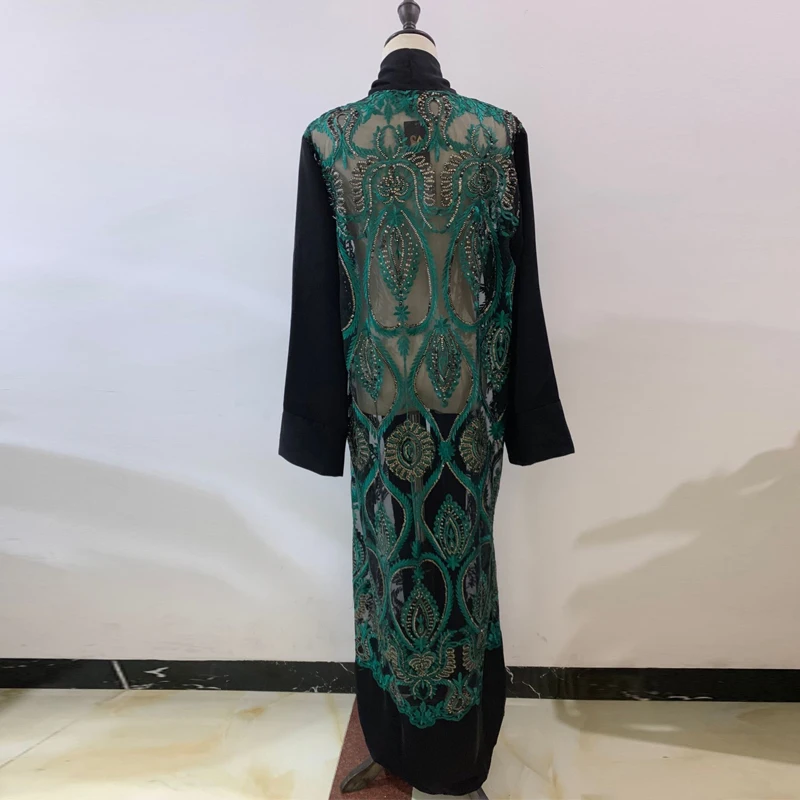 

Open Dubai Abaya Kimono Sequin Muslim Hijab Dress Turkey Abayas For Women Caftan Kaftan Islam Clothing Robe De Moda Musulmana