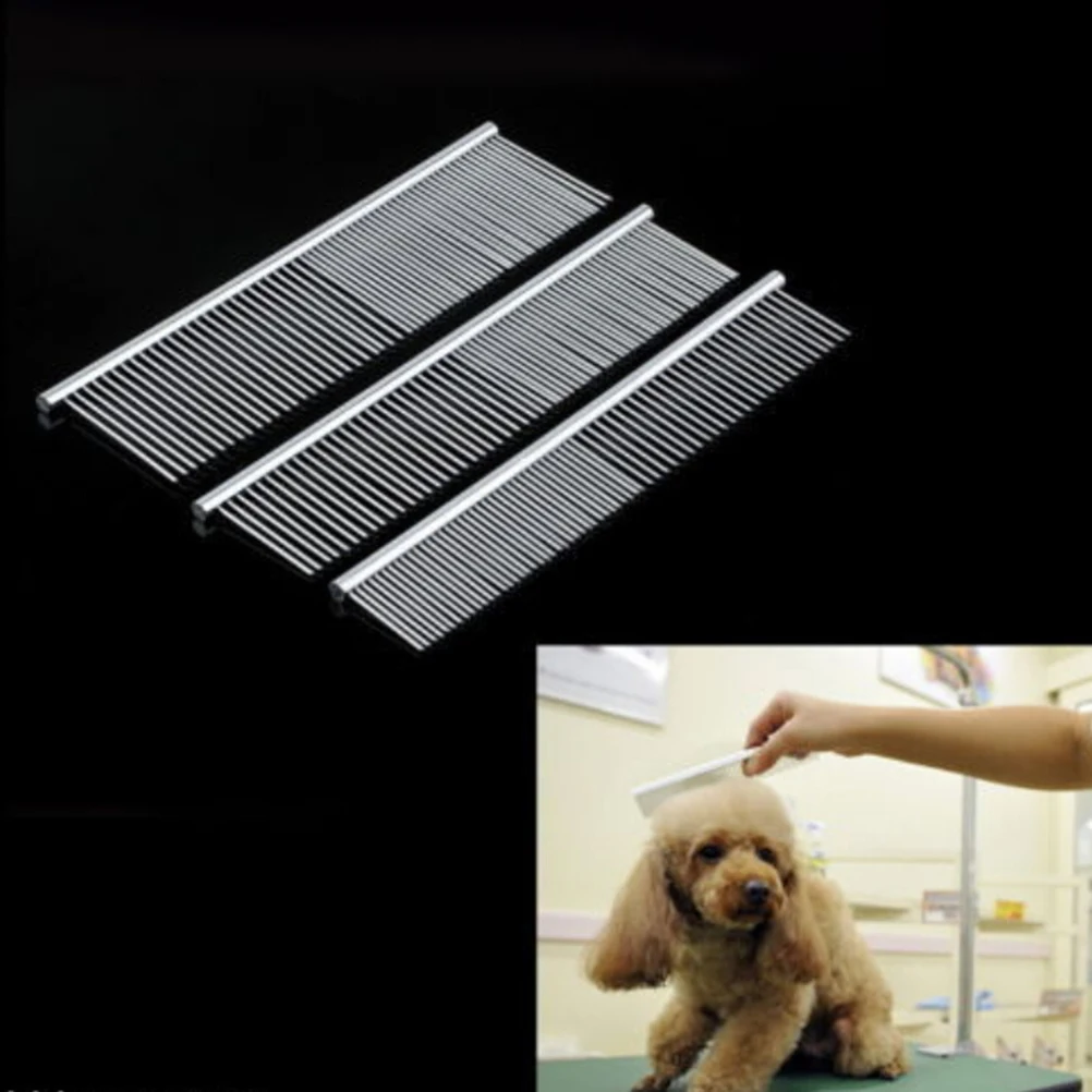 

Metal Comb for Dogs Stainless Steel Pet Dog Cat Pin Comb Hair Brush Hairbrush Comb Dogs Cats Pets Acessorios Pet Grooming