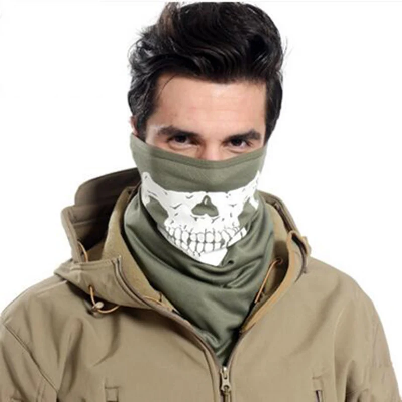 Флуоресцентная тактическая маска змея черепа страйкбольная фотомаска