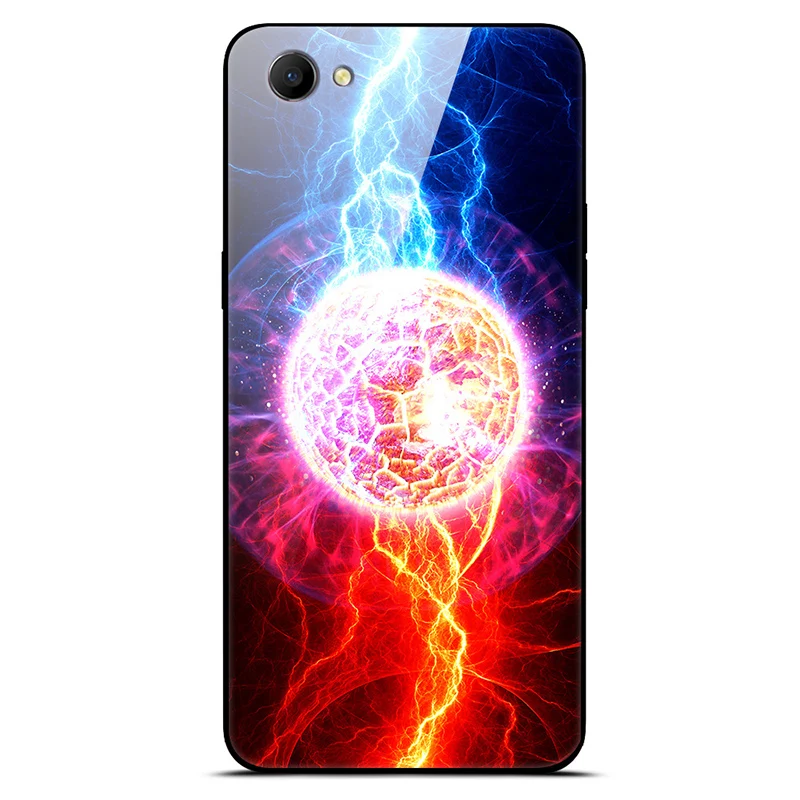 6," для OPPO A 3 Чехол закаленное Стекло задняя крышка OPPOA3 чехол для OPPO A 3 coque для OPPO A 3 звездное пятнистости Стекло чехол для телефона