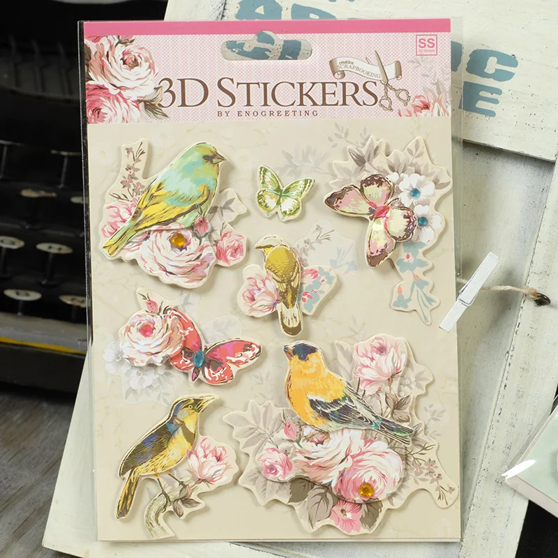 Новые 3D наклейки Бабочка винтажные цитаты металлическая рамка бумажные для