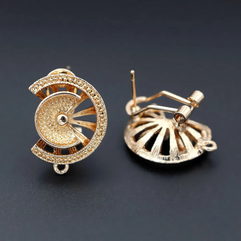 Серьги гвоздики с петлями в африканском стиле нигерийские Чили женские