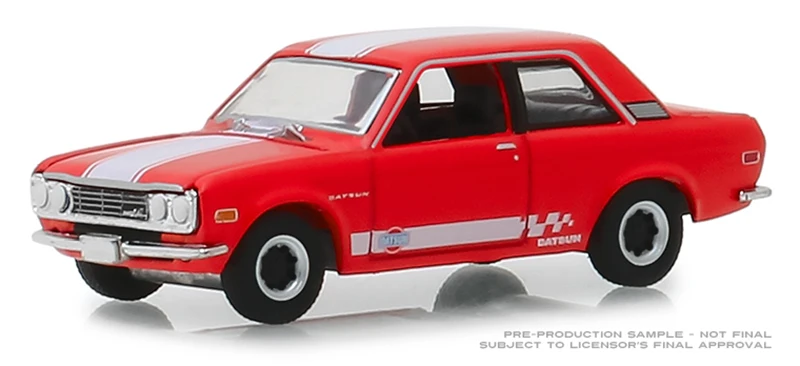 GreenLight 1:64 1970 Datsun 510 игрушечный автомобиль из сплава под заказ игрушки для детей