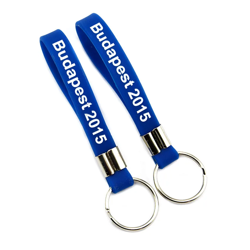 OneBandaHouse Custom Design Silicone Keychain for Company Advertising Gift