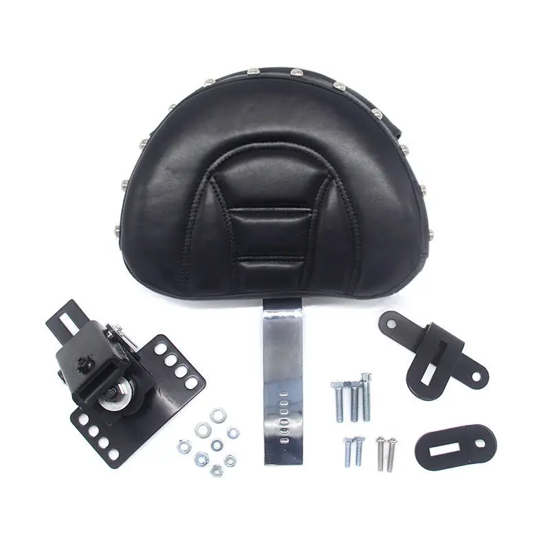 Мотоцикл Регулируемый драйвер Rider спинка сидения комплект с заклепками для Harley