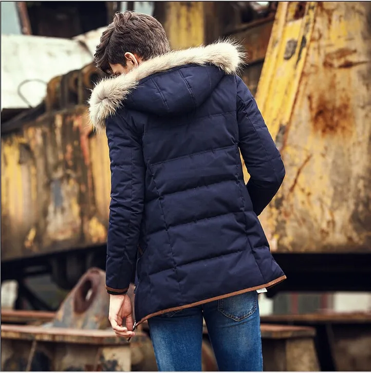 2016 Выберите высокого качества утка вниз мужская Пальто Сгущать Добавить Дикий