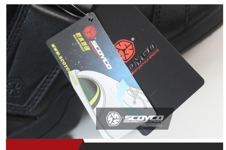 SCOYCO Moto Racing искусственная кожа мотоциклетные водонепроницаемые сапоги обувь мотоцикл короткие для верховой езды спортивная дорога Профессиональный Botas T011W
