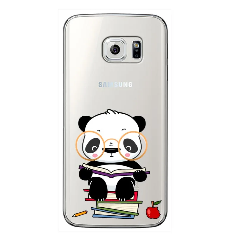 Мягкий чехол из ТПУ с милыми мультяшными животными пандами для Samsung Galaxy A3 2016 J3 A5 A7