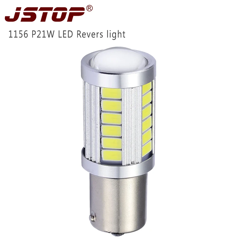 

JSTOP Ba15s P21W led lamp auto 5730SMD 1156 white 6000k car led 12-24V Canbus Back bulbs led External lights led Reversing Lamp