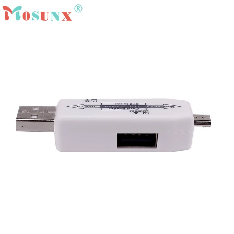 Горячая продажа MOSUNX кард ридер Подарки OTG Micro USB TF концентратор адаптер для Android