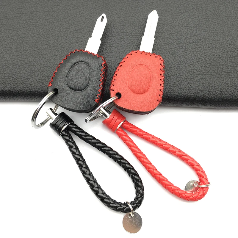 100% кожаный чехол для автомобильного ключа высокого качества Renault Clio Megane Scenic IR Remote