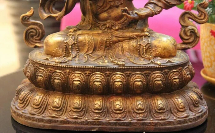ZSR S3153 15 буддизм медная бронза Белая Тара Гуань Инь Кван-Инь Bodhisattva Будда статуя B0401