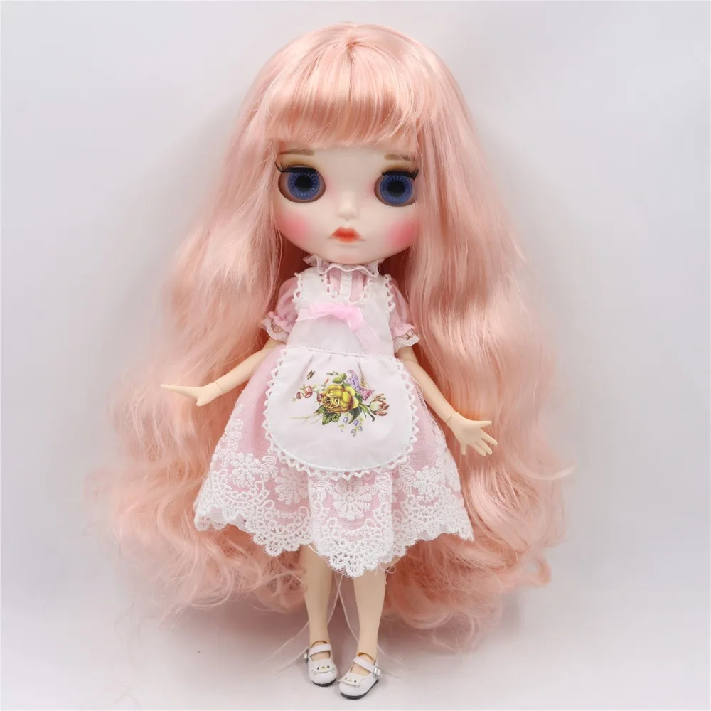 Ледяная кукла DBS Blyth 1/6 bjd игрушка белая кожа совместное тело золотой микс розовые