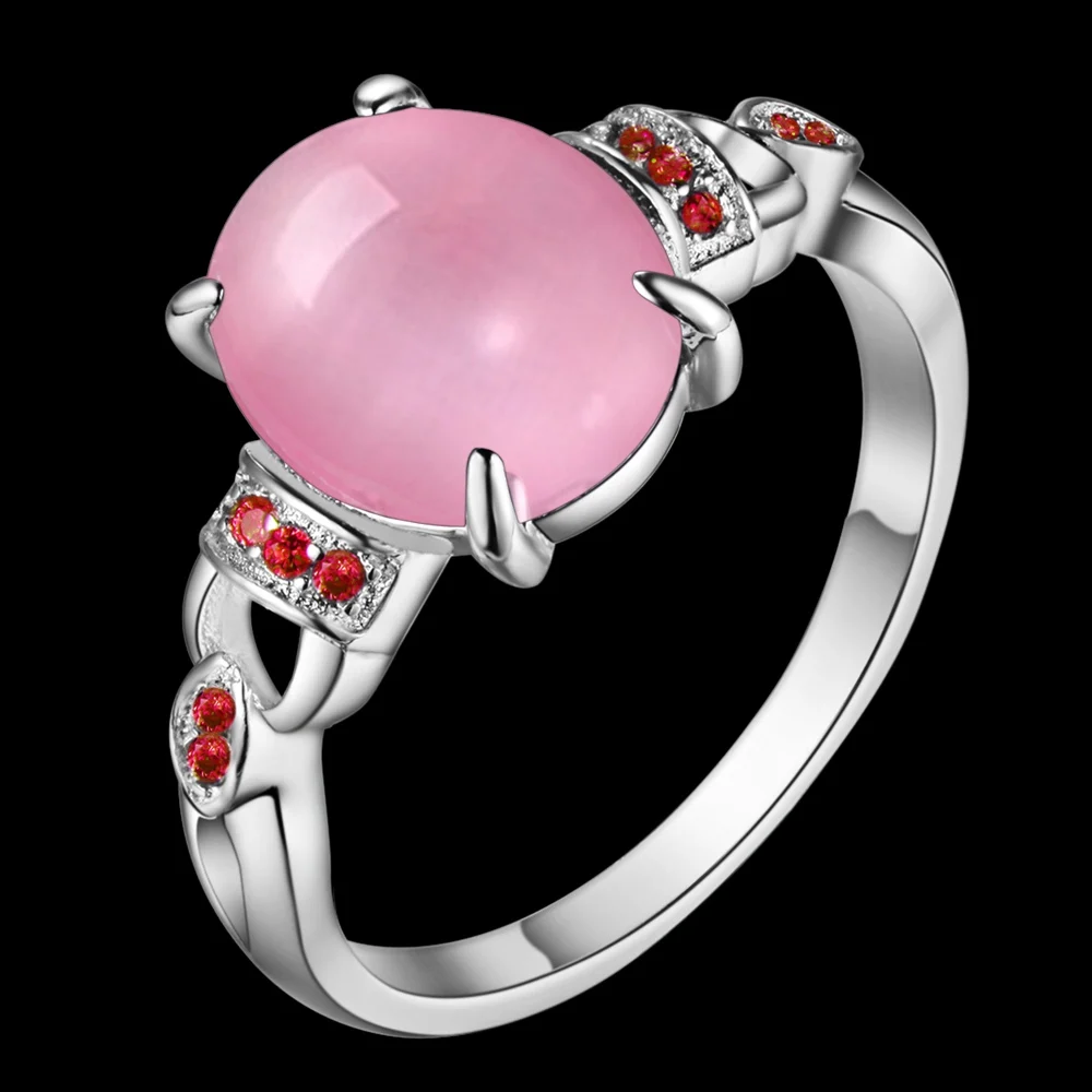 Fashion jewelry silver plated opal ring women top quality fine birthday gift factory wholesale hot ANGELTEARS brand | Украшения и