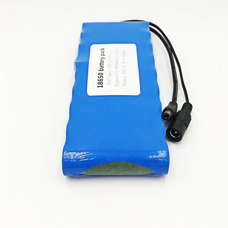 Akumulator 12v аккумулятор литиионый 18650 bms 9.8AH Портативный Перезаряжаемые Batteres DC 11 1 V 12V
