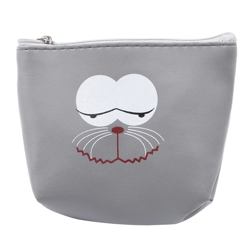 

Cute Women Coin Purses Small Money Purse Zipper Cartoon PU Leather Square Female Mini Bags Girls