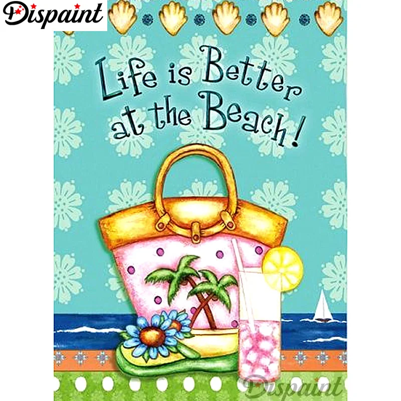 

Dispaint Full Square/Round Drill 5D DIY Diamond Painting "Letter pattern" Embroidery Cross Stitch 3D Home Decor A12857