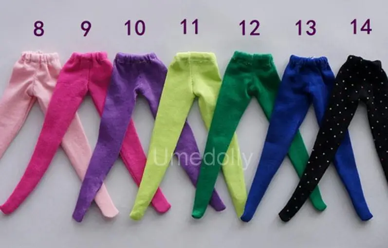 color 12 1 шт., 1/6 Одежда для кукол, хлопковые колготки для кукол Blyth, Pullip, Licca, Azone 1/6, аксессуары для кукольной одежды - Цвет: color 12