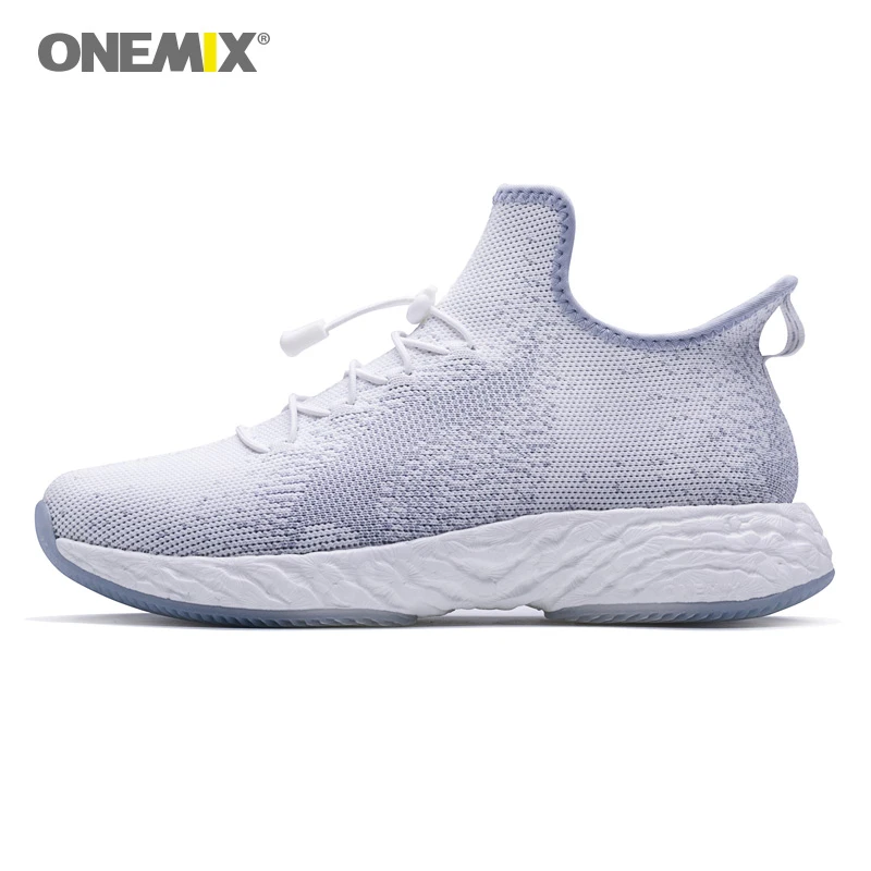 ONEMIX New Couples Running Shoes Breathable Sports Simple Sneakers Light Slip-on Athletic Sneaker Women Flats Men Jogging | Спорт и