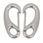 2 шт., маленький карабин из нержавеющей стали 304 в форме яйца, пружинный карабин