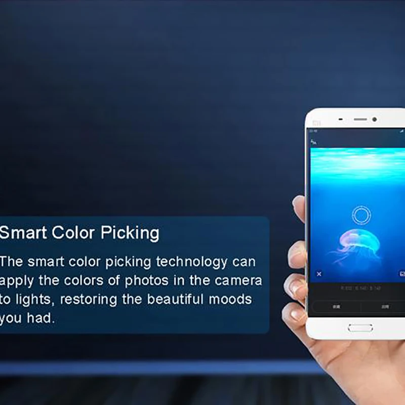 Оригинальная смарт-лампа Xiaomi App wifi Yeelight Blue II E27 9WLED 600 люмен Mi Light Wi-Fi дистанционное