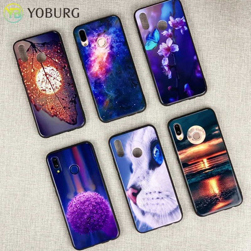PC+ TPU для huawei P20 P30 P10 Pro Lite Супер Яркий глянцевый чехол для huawei P Smart Plus Smart+ чехол